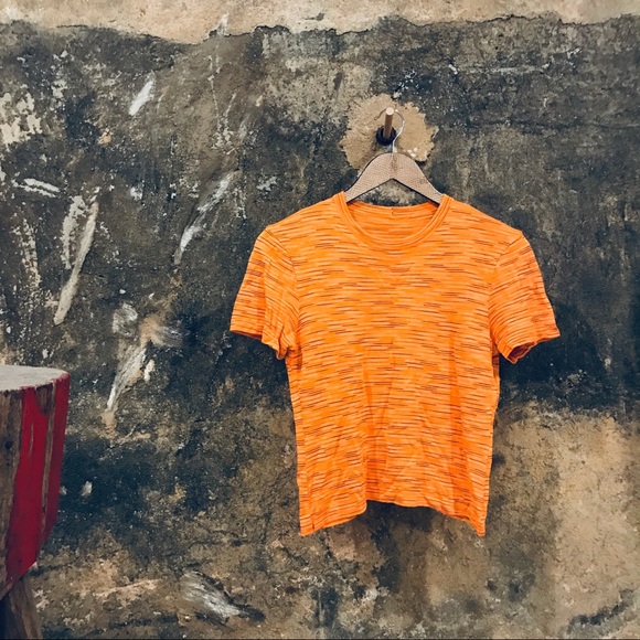 Missoni Tops - Vintage Missoni orange knit shirt sleeve top